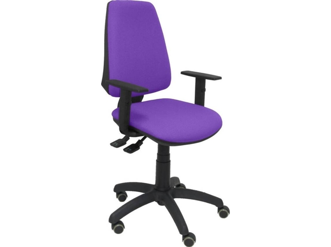 Silla de Escritorio Operativa PYC Elche S Morado BA RP con ruedas antiarañazos (Brazos Ajustables - Tejido)