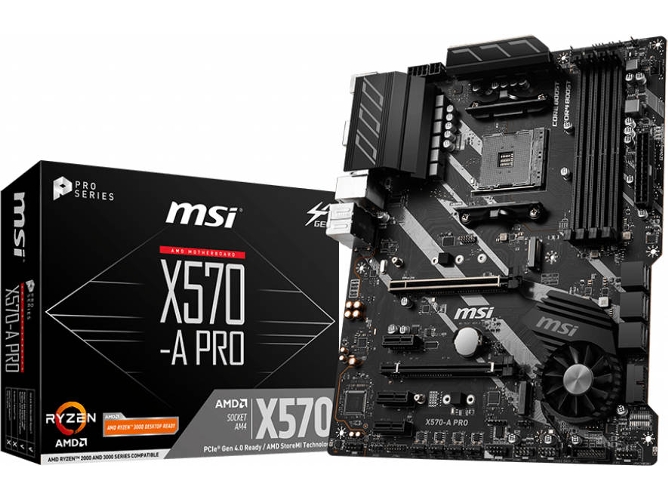 Placa Base MSI X570-A PRO (Socket Zócalo AM4 - AMD X570 - ATX)