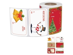 250 Pegatinas Navideñas Con 6 Diseños Diferentes, Pegatinas Decorativas Para Navidad