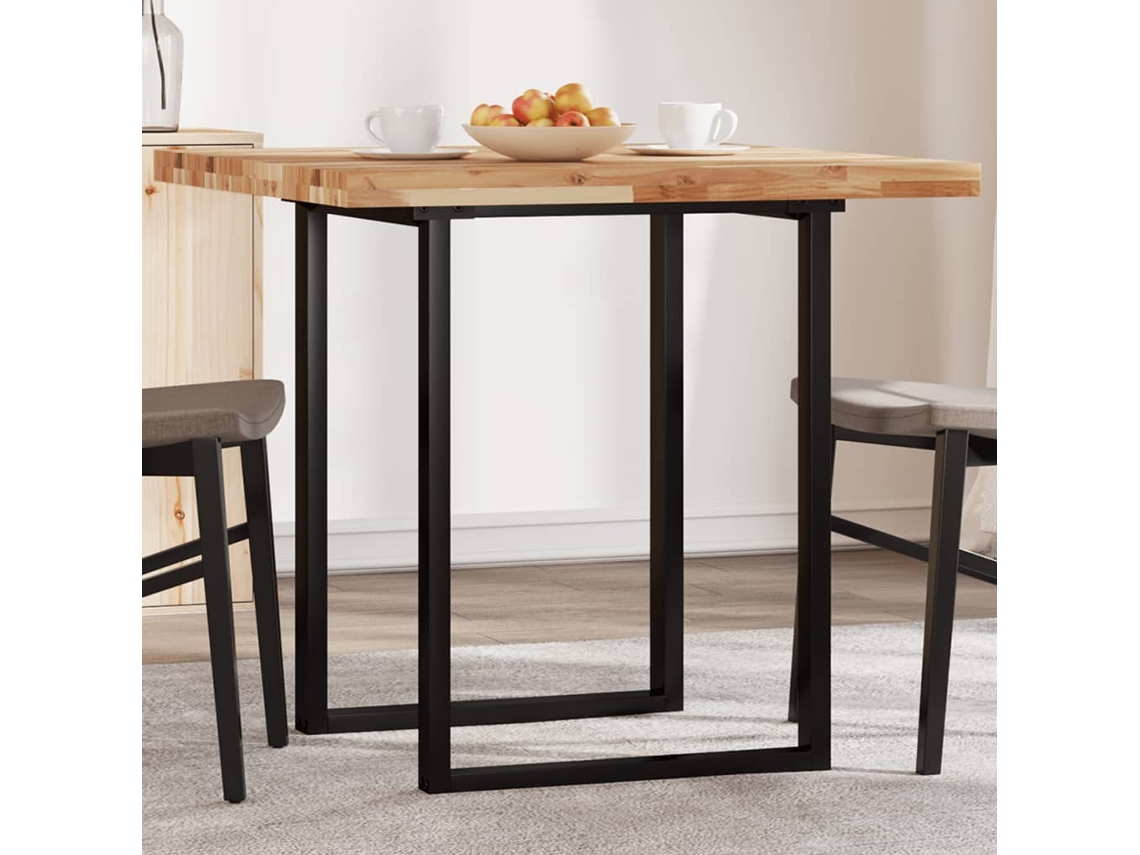 Tablero De Mesa | Superficie De Mesa | Tablero De Escritorio Cuadrado Madera Maciza Acacia 80x80x4 Cm Wsd33968