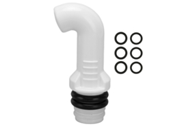 Accesorio portátil blanco para botella de bidé, compatible con cualquier botella.