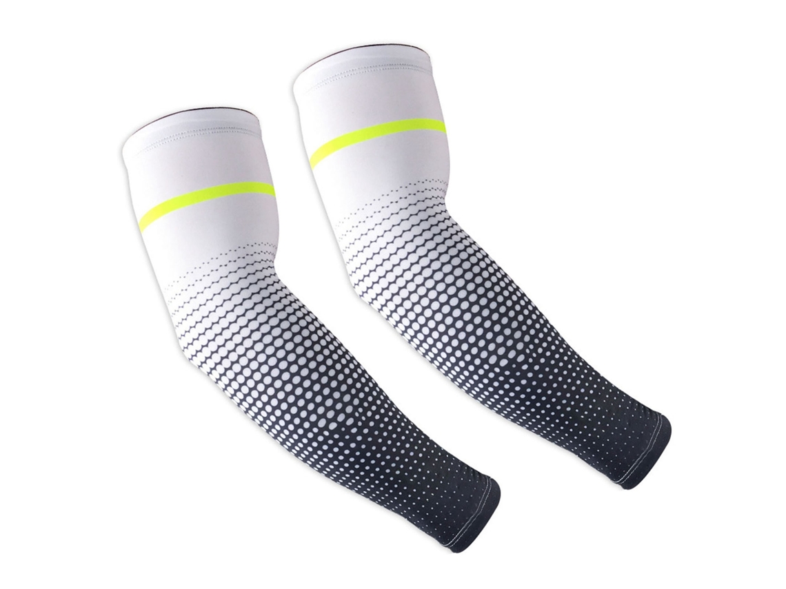 2026-manga Deportiva De Compresión De Seda De Hielo Ligera Y Transpirable Unisex Para Ciclismo Protección Solar Blanco Talla L