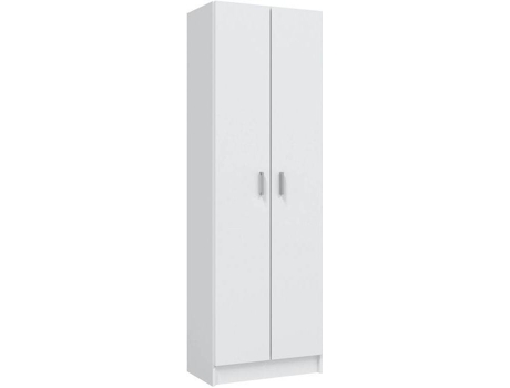 Armario para Zapatos HABITDESIGN Multiusos (Blanco - Melamina - 59 x 180 x 37 cm)