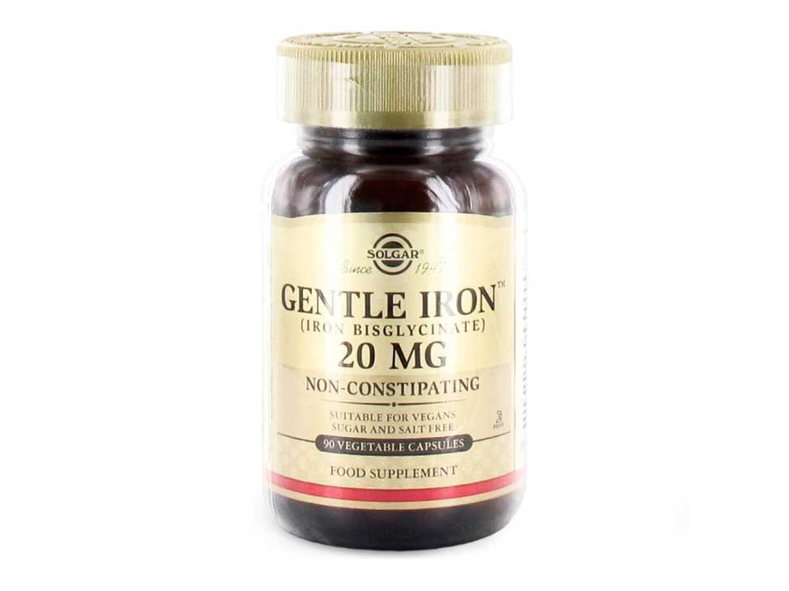 Complemento Alimentar SOLGAR Ferro Suave (90 cápsulas vegetais de 20mg)