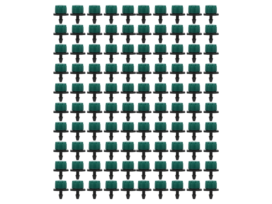 100 Emisores De Riego Ajustables De 360° Y 1/4 De Pulgada Para Agricultura De Jardín.