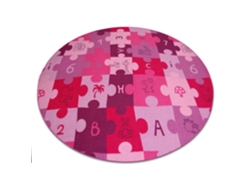 Alfombra Infantil Puzle Círculo Violeta (circulo 100 cm)
