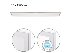 Panel de Superficie Voltaire 30X120 72W Led 5760Lm 4000K 120 C.120Xl.30Xalt.2 3Cm Níquel FERRIMEX