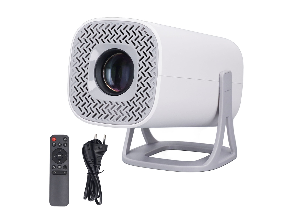 Proyector (sistema Android 11, Conexión Inalámbrica Wifi) Proyector Portátil Doméstico 4k Con Calibración Automática, Plug Eu