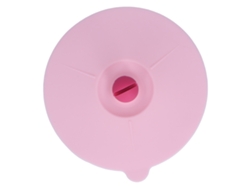 Tapa De Silicona Resistente Al Calor Y Al Polvo Con Clip Para Cuchara - Rosa