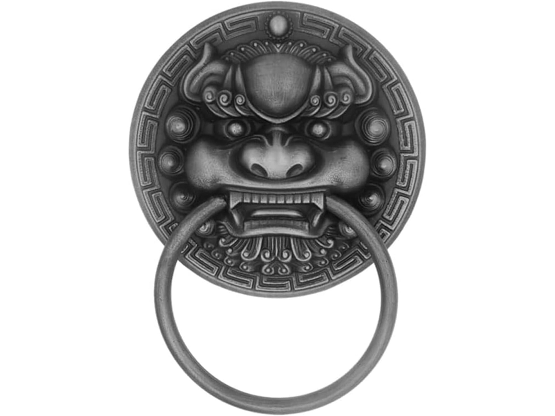 Aldaba De Puerta Retro Hierro 10 Cm, Duradero, Calidad, Latón