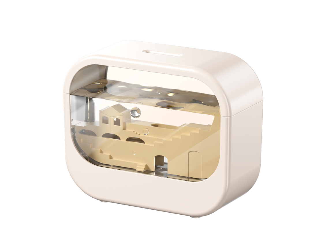 Humidificador y difusor de aroma con 7 modos de luz LED Cuich (blanco)