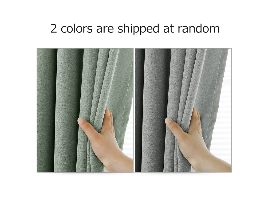 Cortinas Opacas Para Dormitorio Y Sala De Estar, Juego De 2 Paneles Con Aislamiento Térmico Gris (99 X 130 Cm)