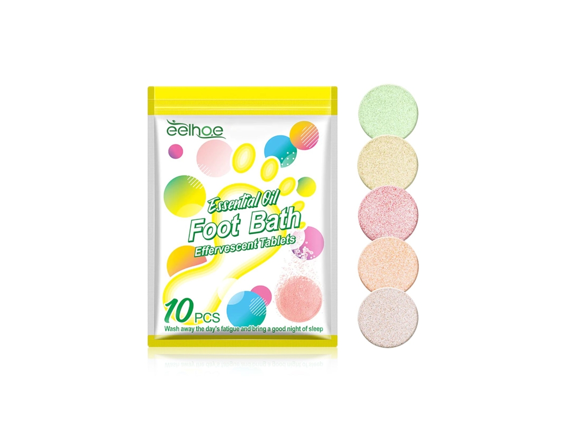 Pastillas para baño de pies con esencia orgánica natural.