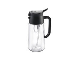 Pulverizador de aceite de cocina, 2 en 1, 470 ml, color negro Tommy01 (16 oz)