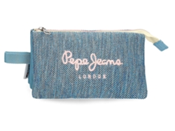 Estuche Triple PEPE JEANS (22 x 12 x 5 - Poliéster - Azul)