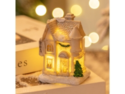 Decoración navideña de resina para casa Yuysan con luces, estilo H 2