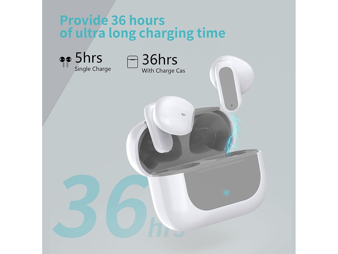 YEMAESRE Auriculares Bluetooth Estéreo Activos con Cancelación de Ruido Amarillo
