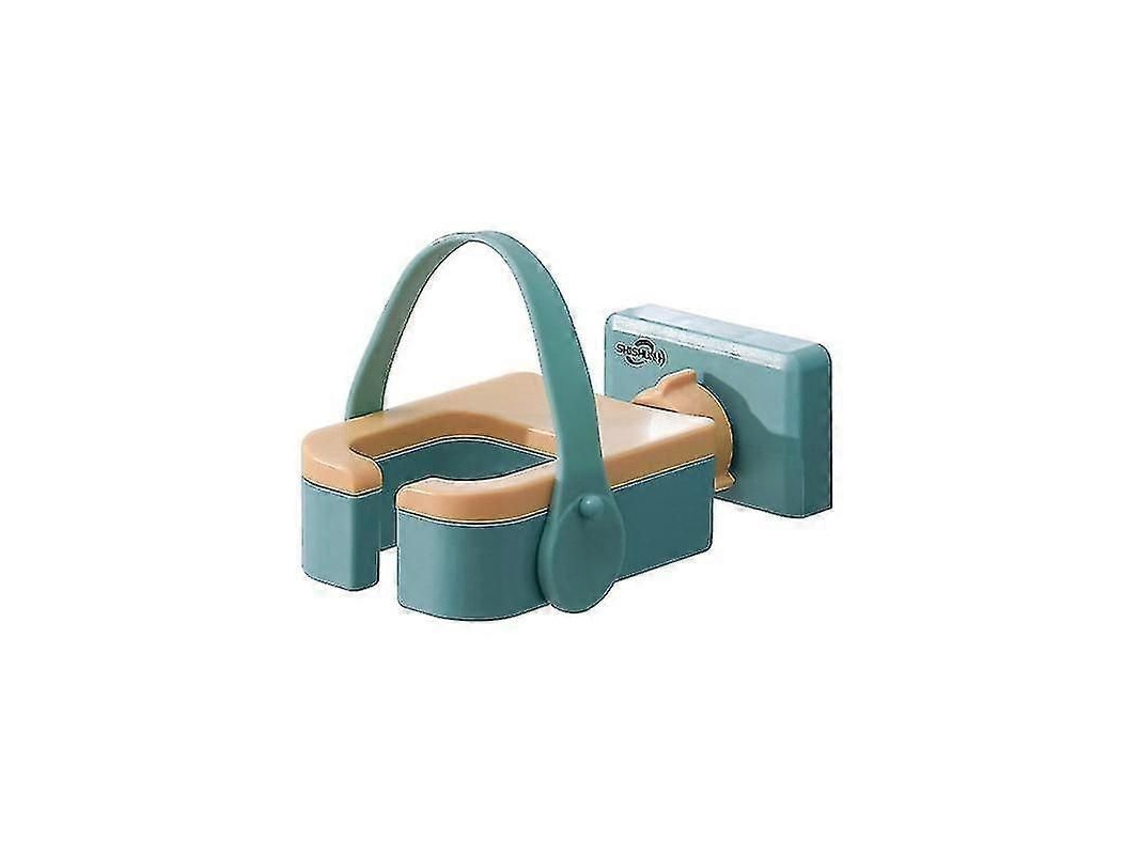 Soporte de pared de la suerte para secador de pelo, soporte giratorio de plástico autoadhesivo Ivo. GOKOCO
