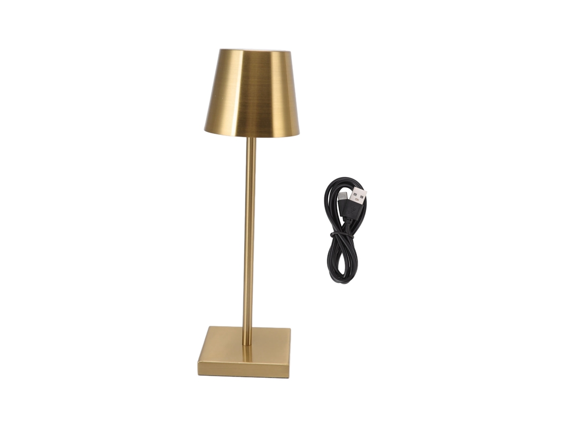 2026-lámpara De Mesa Led Táctil Recargable Sin Cable Regulable Brillo Alto Moderna Simple Oro Para Restaurante Bar