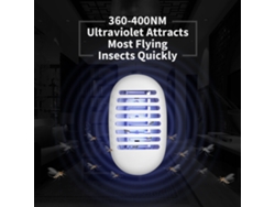 Lámpara eléctrica antimosquitos, descarga eléctrica silenciosa, luz UV, eliminador de insectos para uso en interiores.