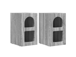 Maison Exclusive - Mesita De Noche 2 Pcs Gris Sonoma 29,5 X 33,5 X 50 Cm