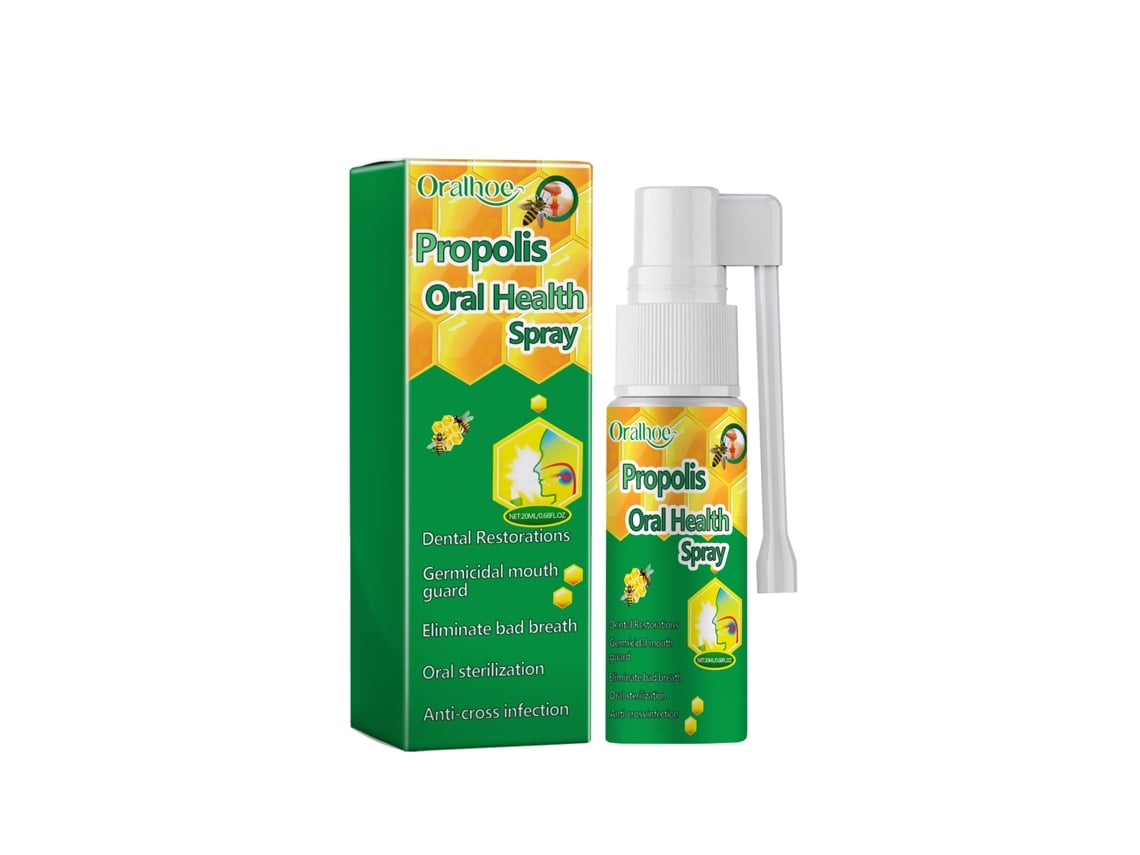 Spray bucal con propóleo para la salud bucal