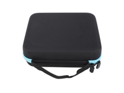 Caja Portátil Para Aceites Esenciales 30 Botellas 10ml 30 Compartimentos Eva Bolsa De Almacenamiento Azul