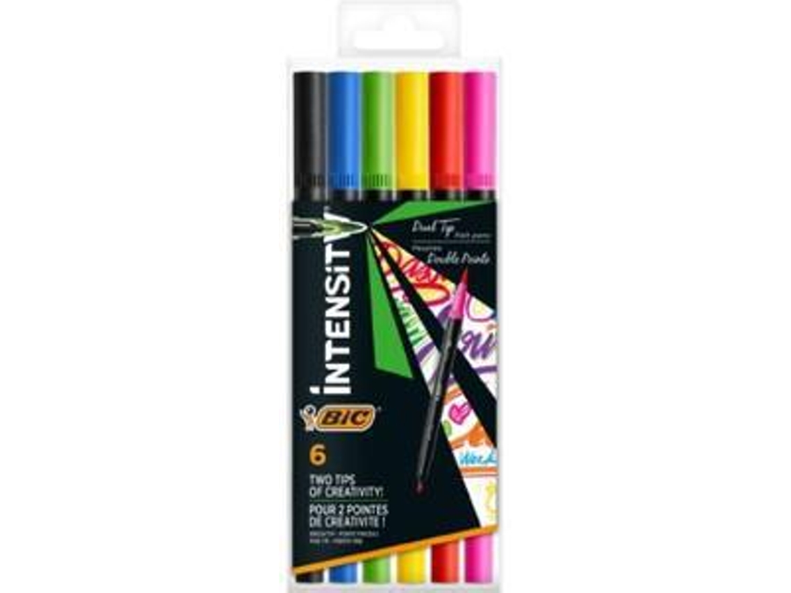 Marcadores Colorir Intensity Dual Tip 6 Unidades