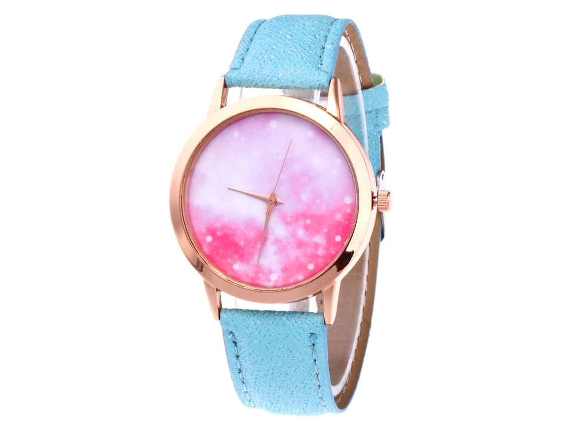 Elegante Reloj De Pulsera De Cuarzo Para Hombre, Estilo Clásico E Informal (azul Claro).