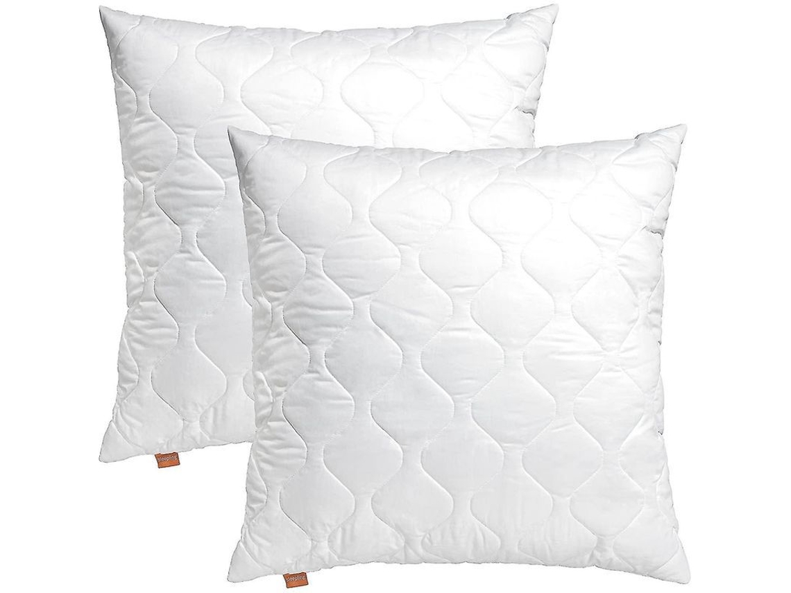 2026-ysdsy Oreillers Microfibra 65x65cm 2 Unidades Blanc Lavable 60°c Oeko-tex 100