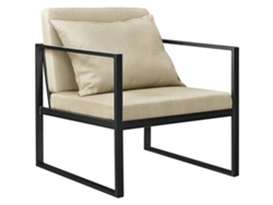 Conjunto de Cadeiras de Jantar [EN.CASA] (2 Un - Cor Da Areia - 70x60x60 cm - Ferro)