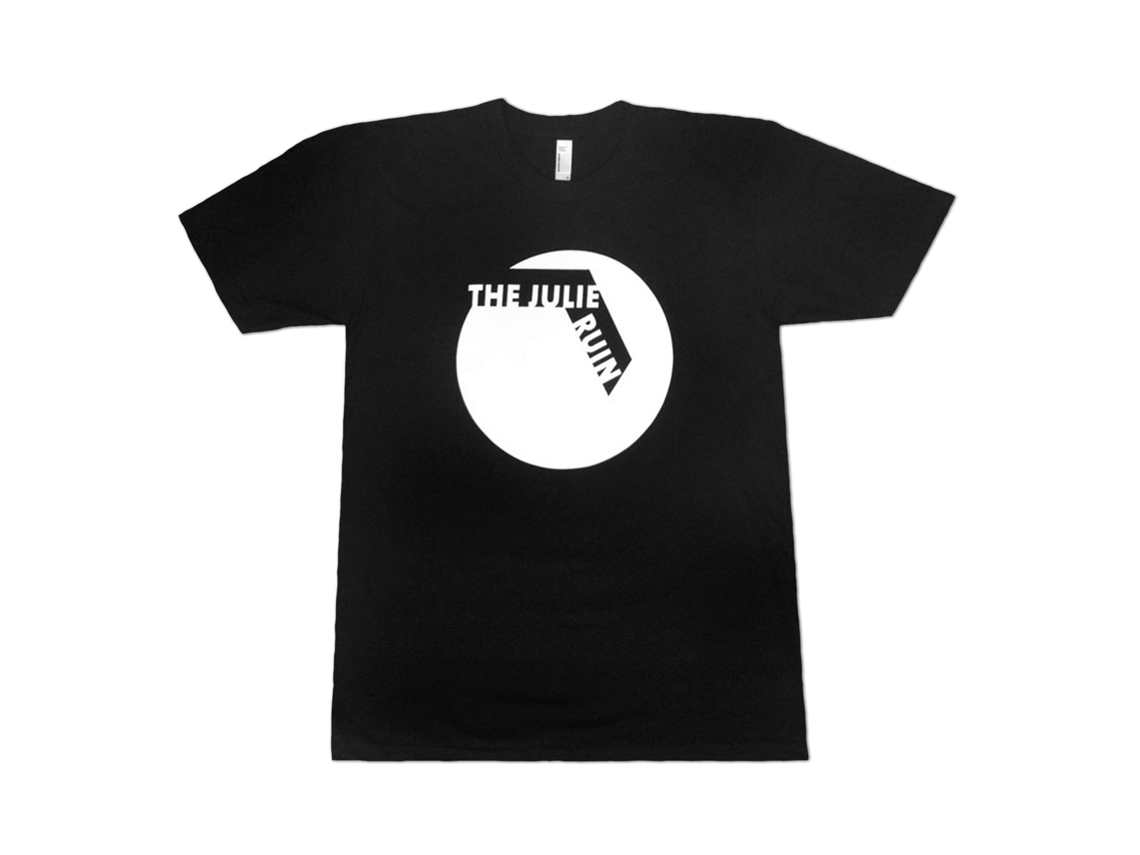 The Julie Ruin White Circle On Black T-s Rockinstone Size:l