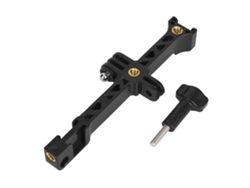 NEVEANCE Soporte Universal Negro en Plástico con Rosca Fría para OSMO ACTION, Pocket, GoPro - Accesorio de Fijación