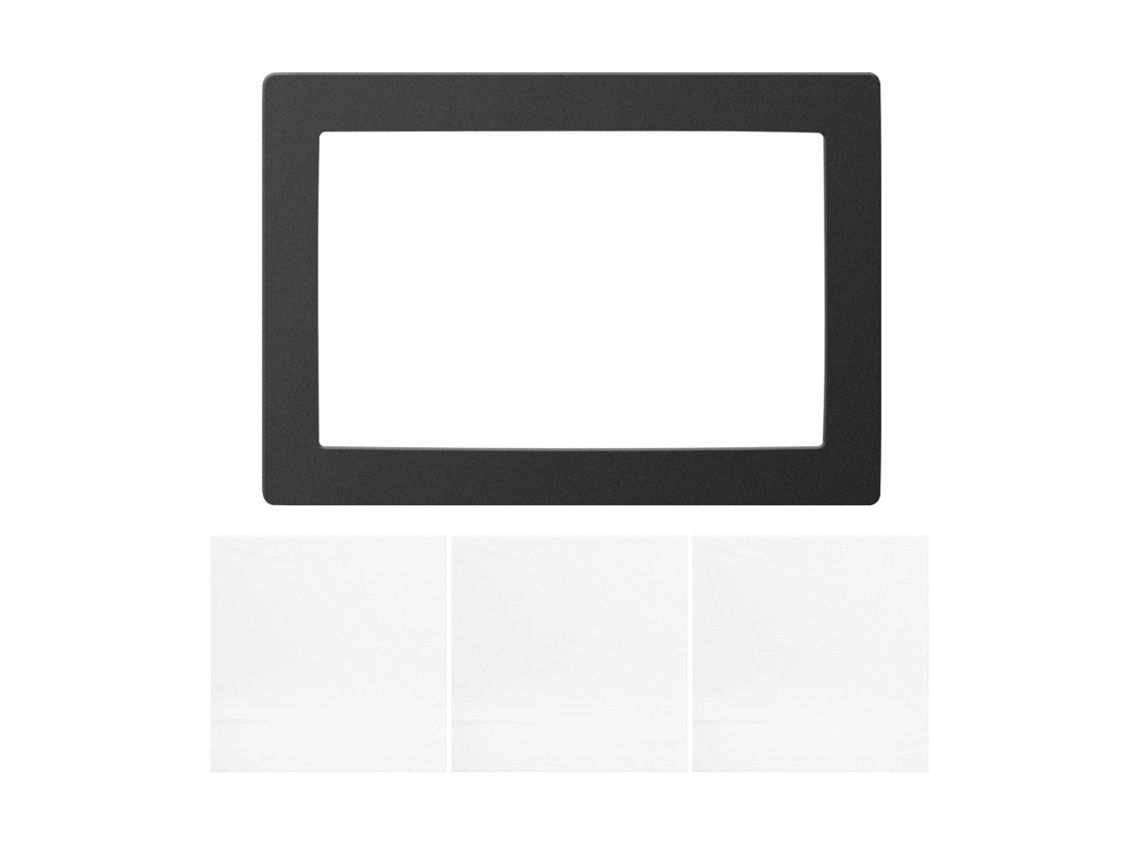 Junta LCD negra para impresora 3D, pantalla de resina, 8,9 pulgadas, protección contra derrames, compatible con Elegoo Saturn