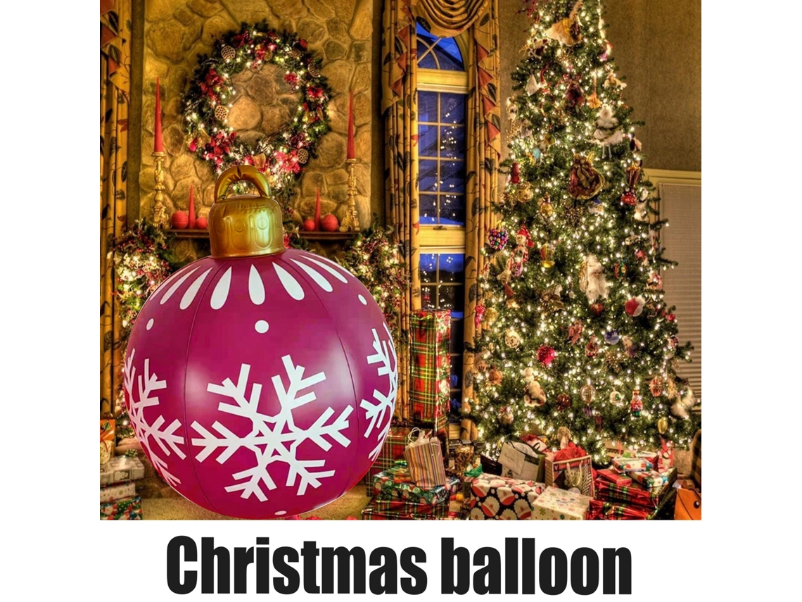Globo Navideño Inflable De Pvc, Decorativo Para Árbol Y Uso Exterior, Bola Navideña
