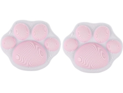 Juego de 2 reposamuñecas de silicona para ratón con diseño de gato, cojín ergonómico antideslizante Gokoco