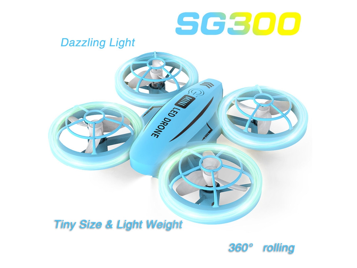 Minidron SG300 Bestviteled con batería de 15 minutos de duración, color azul