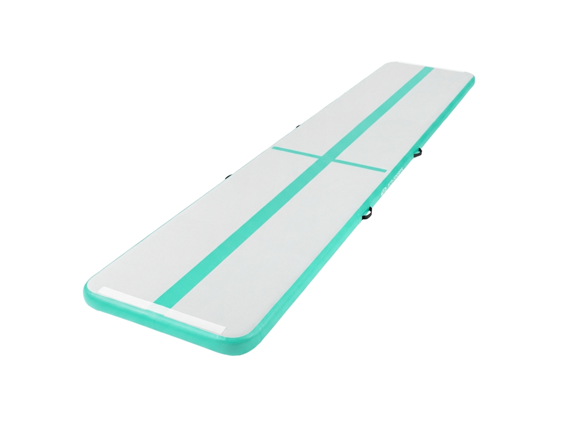 Colchoneta De Gimnasia Artística Airtrack Hinchable 5 M Verde Menta Para Tumbling