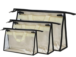 Juego De 3 Bolsas Colgantes De Pvc, Lavables, Para Guardar Y Conservar Objetos A Mano.
