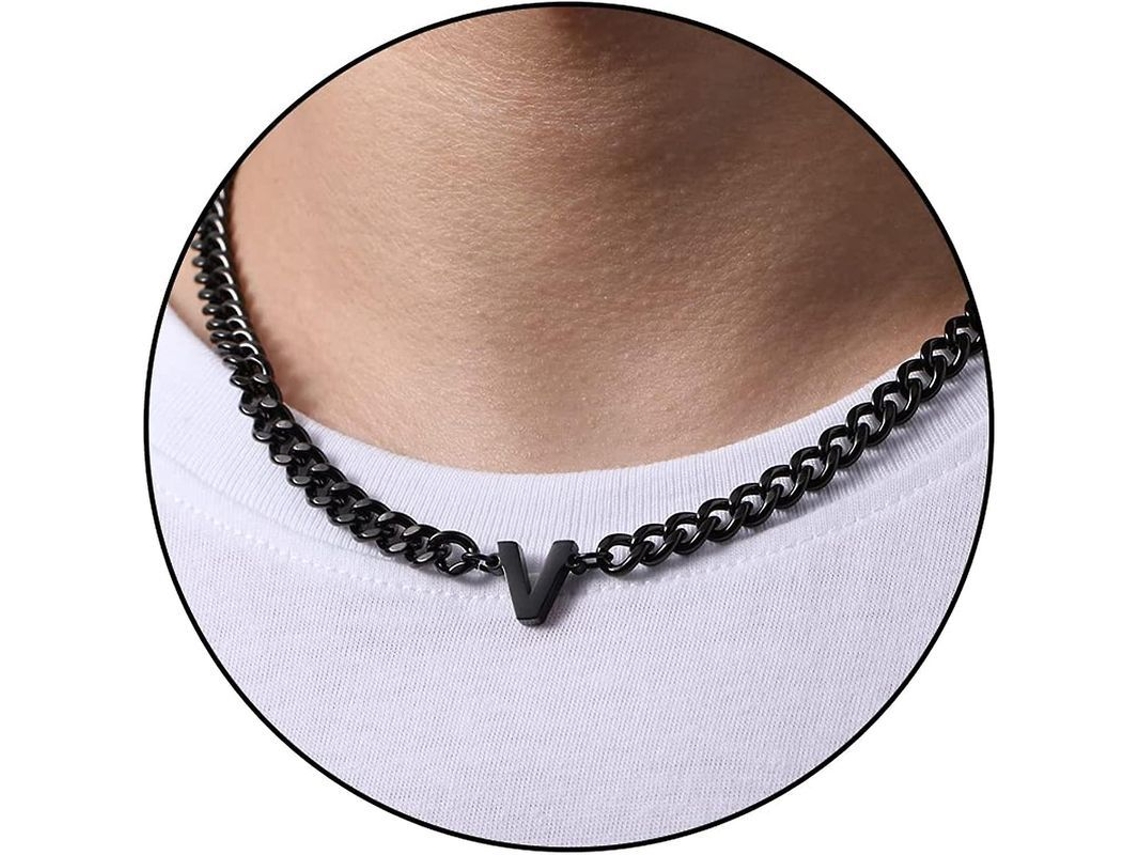 2026-cadena De Eslabón Cubano Con Initial A-z Acero Inoxidable 6.5mm 18+2 Pulgadas Colgante Letra Joyería Regalo Para Hombres Mujeres Niños