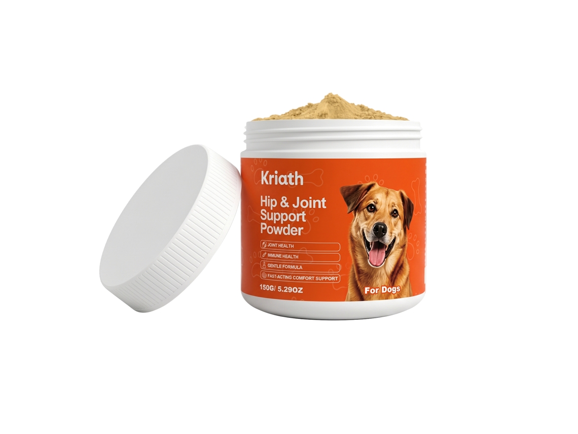 Polvo para la salud de las articulaciones de la cadera en perros