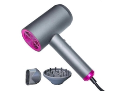 Secador de pelo profesional de 1000 W con potente flujo de aire, calidad de salón, secado en frío y caliente, soplador de iones negativos, GOKOCO