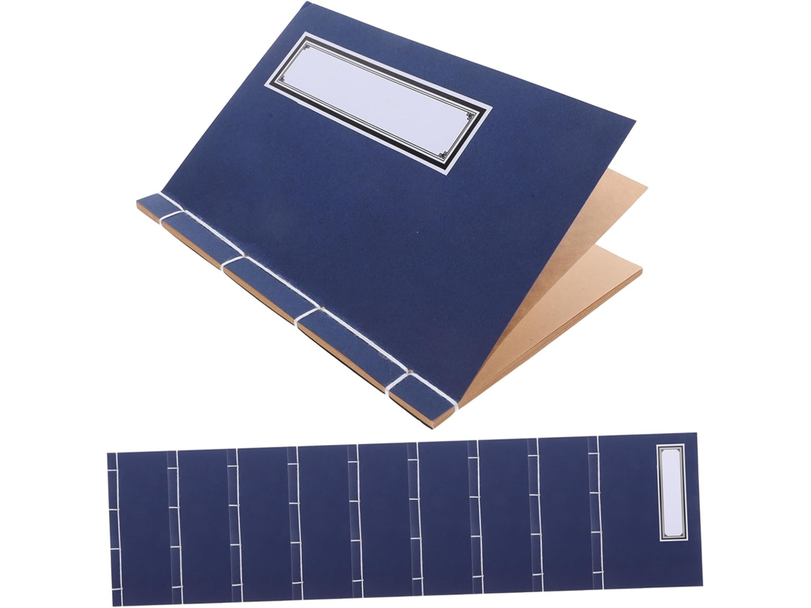 Juego de 10 cuadernos de papel kraft con tapa dura para oficina, escuela y reuniones, estilo tradicional chino, SFUSHOS