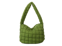 Bolsa De Axila Cloud Puff Para Mujer, De Gran Capacidad, Ligera, De Poliéster, Color Verde Claro.