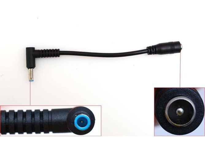 Cable Adaptador Jack 5.5X2.1mm (Hembra) a 4.5X3.0mm (Macho) para HP UltraBook