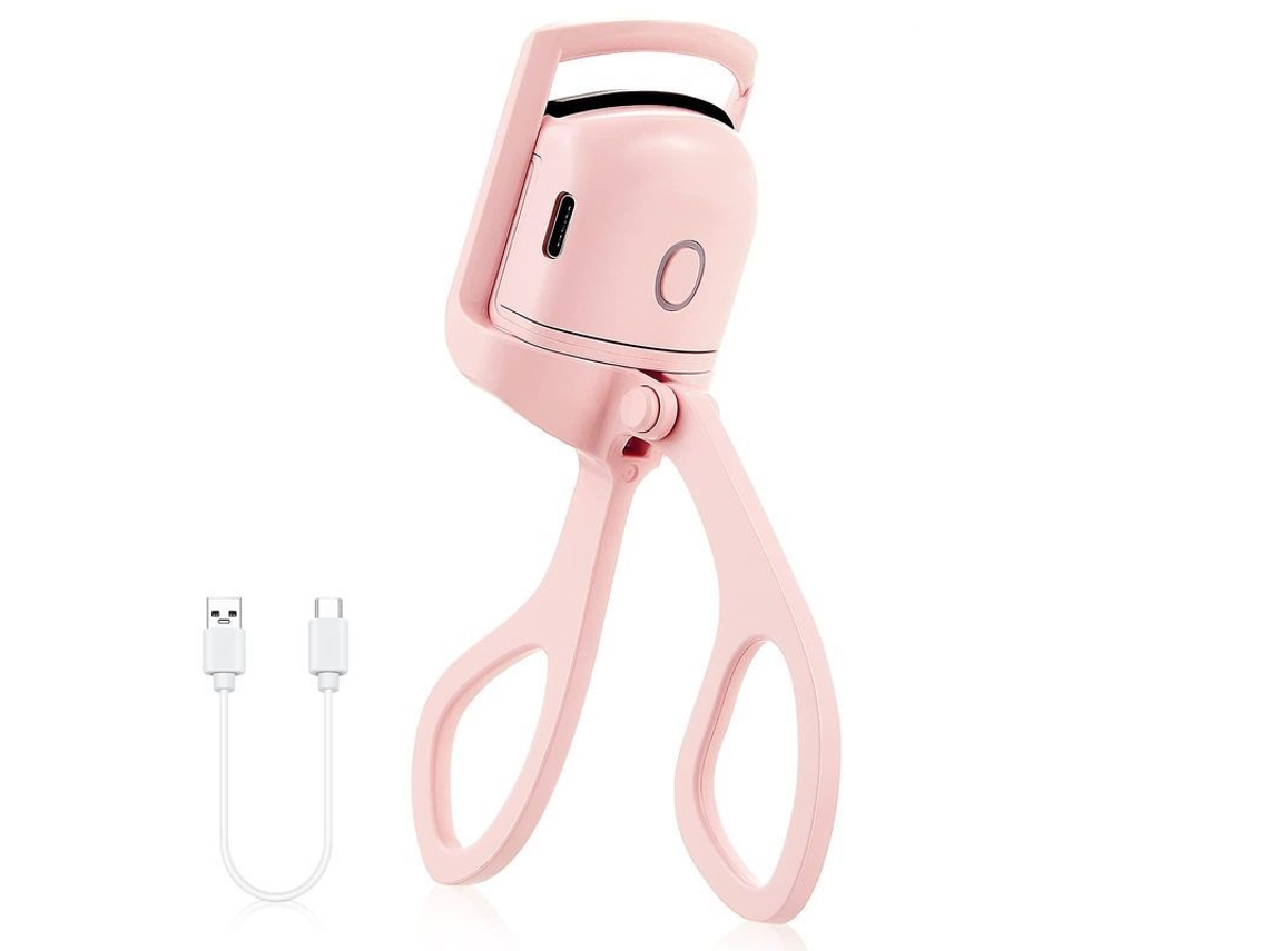 Rizador De Pestañas Recargable Por Usb Con Calefacción, Apagado Automático Y 2 Ajustes De Temperatura.
