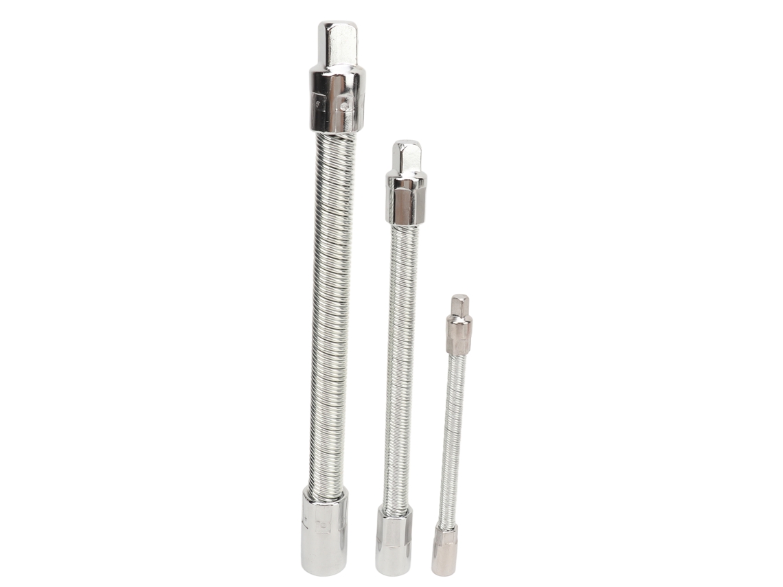3 Piezas De Llave De Extensión Flexible Con Conexión Universal Para Mantenimiento De Automóviles Y Hogares, 1/4, 3/8 Y 1/2 Pulgada.