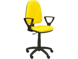 Silla de Escritorio Operativa PIQUERAS Y CRESPO Algarra Amarillo (Brazos fijos - Tejido)