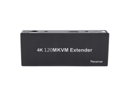 Extensor Kvm Usb Com Interface Multimídia Hd Transmite Vídeo 4k Via Cabo Cat5e 6 7 Controle Remoto Com Plugue Eu