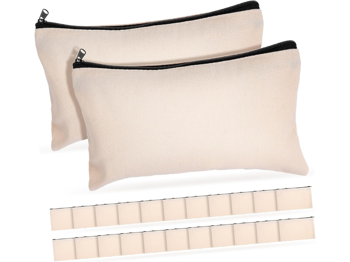 Besportble Stobaza De Neceser De Lona. Y Abrir Y Cerrar 21x13 Cm 21,00 X 13,00 X 0,05 Cm Pulgadas -color: E...